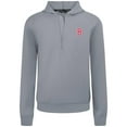 thumbnail image 2 of Men's Levelwear  Gray Boston Red Sox Technic Insignia Quarter-Zip Hoodie, 2 of 3