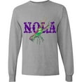 thumbnail image 3 of Inktastic Nola Mardi Gras Crayfish in Purple Long Sleeve T-Shirt, 3 of 5