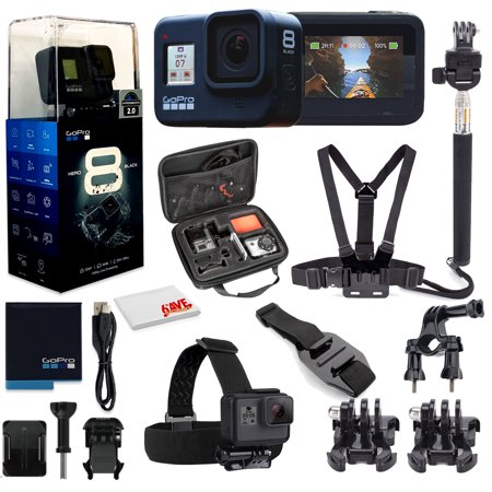 GoPro HERO8 Black Digital Action Camera - With Mega Accessory Kit - All