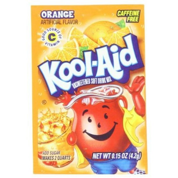 192 pack KoolAid Orange Unsweetened Soft Drink Mix, 0.15 oz Walmart