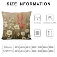 thumbnail image 5 of JEUXUS  Flowers Pillow Covers Farmhouse Throw Pillow Covers Set Modern Floral Blossom Cushion Covers for Sofa Couch Square Coze Soft Pillowcase with White Red Yellow Wideflowers, 5 of 5