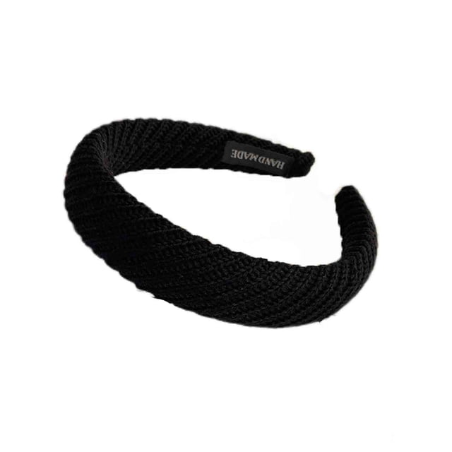 FcBaudy Knitted Wool Stripe Cloth Hair Hoop New Sweet Hundred Hoop Ferrule Ferrule