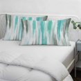 thumbnail image 4 of Turquoise Gray Lumar Pillow Covers, Farmhouse Abstract Gradient Aesthetic Soft Breathable Throw Pillow Cases with Invisible Zipper, Decorative Pillowcase Pillows Protectors for Sofa Bed Chair 16"x24", 4 of 9
