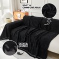 thumbnail image 2 of Sanmadrola Sofa Cover Non Slip Couch Cover for 3 Cushion Couch Machine Washable Furniture Protector for Dogs Pet Chenille Throw Slipcover Blanket for Living Room (Black, 71"x118"), 2 of 9