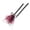 Pink, variant on Halloween Witches Broom Purple Wizard Broomstick Decoration Prop with Bow Detail Accessory for Haunted House Party Cosplay Themed Event Use