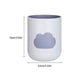 thumbnail image 5 of Bewildely Copa Simple de doble capa nubes multiusos portátil cepillado tazas personalidad moda cepillo de titular pareja amante Suministros de limpieza para el hogar Gris blanco 301-400ml Bewildely HA079641-03, 5 of 6
