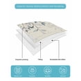 thumbnail image 5 of Quilts Twin Size, Blue Eucalyptus Leaves Soft Comforter Bedding Set for Bed, Farmhouse Retro Botanical Floral Lightweight Quilted Bedspread with Pillow Cover(2 Pieces) for All Season, 68x86 Inch, 5 of 6