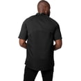 thumbnail image 2 of Chef Works Varkala Men's Chef Coat, Cool Vent Tailored Chef Jacket with Pockets, Medium, Black, 2 of 5