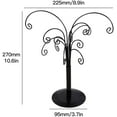 thumbnail image 2 of ABCISI 10.6 inch Rotating Tree Display Stand, Decorative Black Metal Tabletop Display Stand Features Multiple Hooks, Display Rack for Ornaments Glass Globes Balls and Small Craft Items (2PCS), 2 of 12