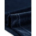 thumbnail image 5 of INSPIRE CHIC Women's Gochic Ruffled Stand Collar Cutout Long Sleeve Velvet Blouse L Dark Blue, 5 of 6