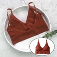 thumbnail image 4 of Señoras Chicas Correas espaguetis cómodo sin costuras Hugo Chaleco Bralette para mujer, 4 of 10