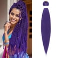 thumbnail image 3 of 26 Inch Pre-Stretched Braiding Hair Extensions - Synthetic Kanekalon Braids for Natural Look, All-Day Comfort, 3 of 7