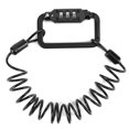 thumbnail image 1 of VGEBY Black Scooter Helmet Lock, Bike Helmet Lock, Retractable Steel Cable 3 Digit Password Easy To Operate Anti‑theft Bike Helmet Lock For Helmet, 1 of 8