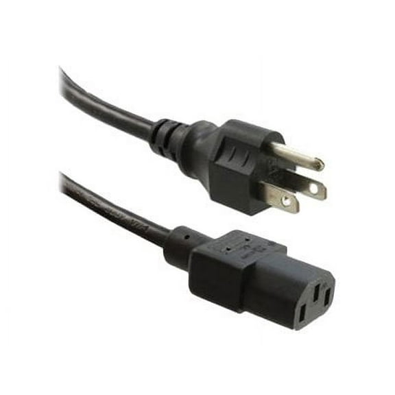 3FT BLACK 5-15P TO C13 POWER CORD