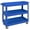 Blue, variant on DURHAND 3 Tier Rolling Tool Cart, 330 LBS Capacity Utility Cart, Black