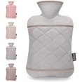 thumbnail image 2 of Hot Water Bottle with Hand Pocket Cover2.0L BPA Free PVC Water Bag, Odorless Superior Material, Grey, 2 of 4