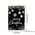 thumbnail image 4 of JOOCAR Merry Christmas Garden Flag with Pine Branches Ornaments and Snowflakes for Winter Christmas Home Outdoor Garden Yard Door Decor 12x18 inch, 4 of 5