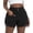 Black-990, variant on Gocolloa Women Plus Size Jean Shorts Stretchy 3.5" Sexy Trendy Patch Pocket High Waisted Denim Shorts Dark Blue 24W