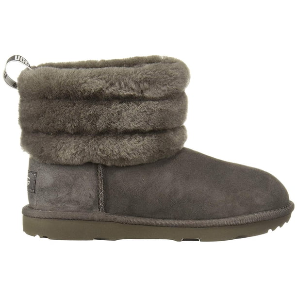 ugg mini fluff quilted boot blue