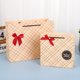 thumbnail image 4 of Bolsa de papel cuadriculado, bolsa de regalo empresarial creativa, bolsa de regalo trasera, bolso de mano, 4 of 5