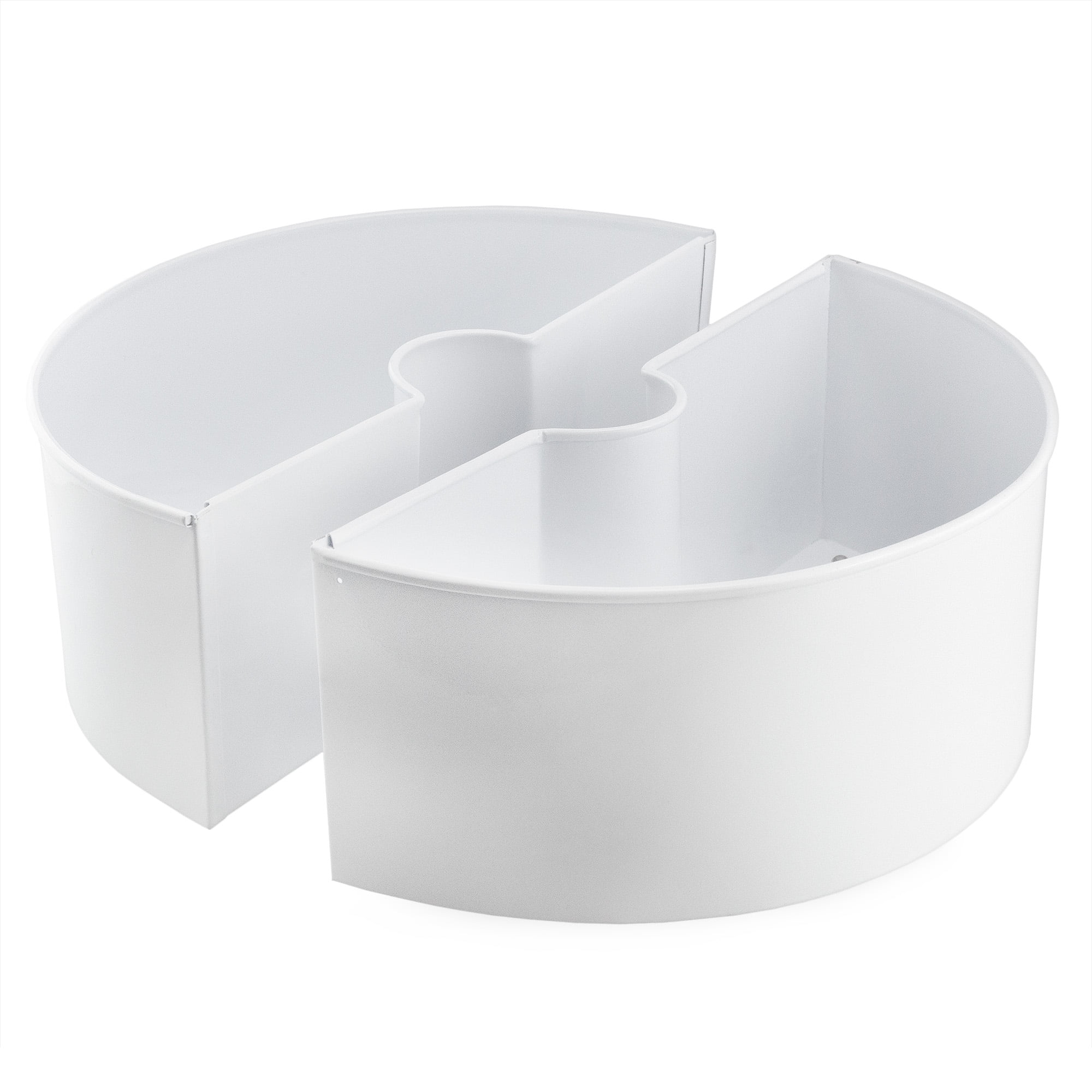 AuldHome Umbrella Planter for Patio Table with Umbrella Hole (White