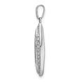 thumbnail image 3 of 14k White Gold Family Jewelry Diamond Semi-Set Pendant Charm, 3 of 5