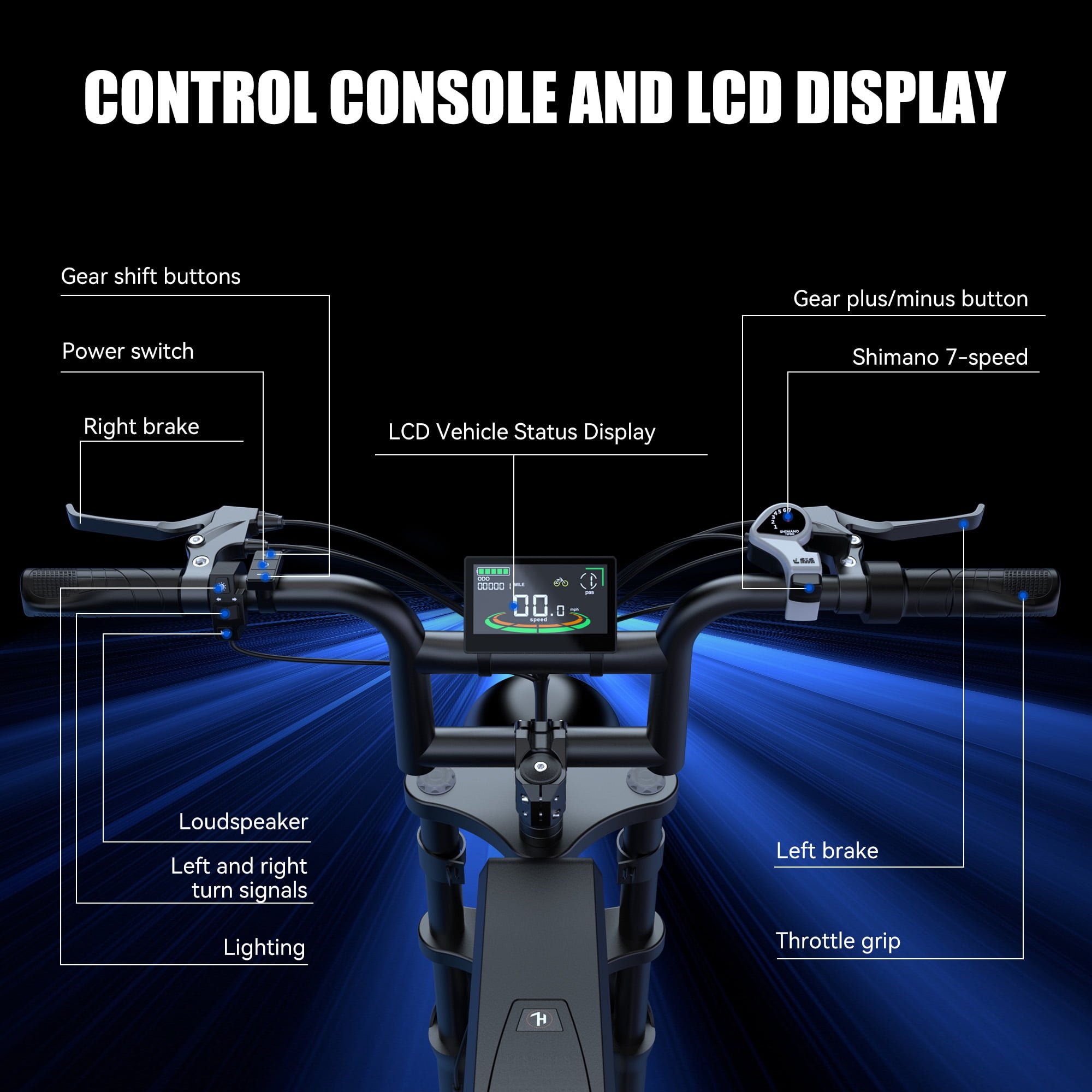 ZorixBike Z6 Ebike for Adults, 1500W Electric Mountain Bike, 20" Fat Tire E Bicycle, 48V 20AH Removable Battery, Max 80 Miles Range & 31MPH