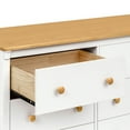 thumbnail image 4 of DaVinci Shea 6-Drawer Dresser in Warm White and Honey, 4 of 5