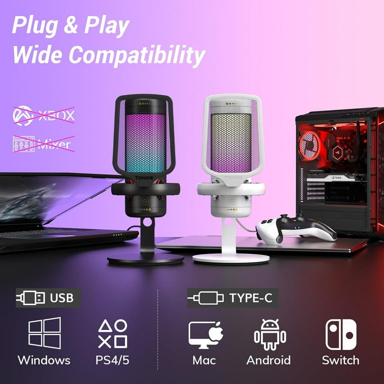 Microphone Pc MAONO DGM20 USB Rophone For PC, Noise Cancellation