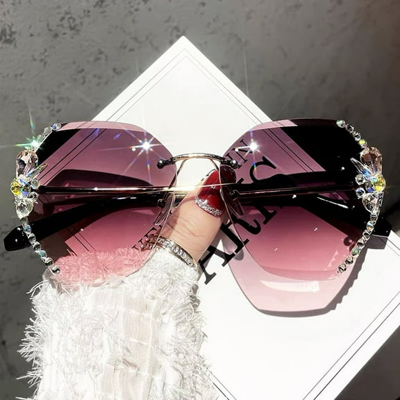 Pxiakgy Clearance Sale!! Fashion Glasses for Women 2025 Sunglasses for Women Slimming Sunglasses Internet Famous Trendy Styles Sun Purple One Size