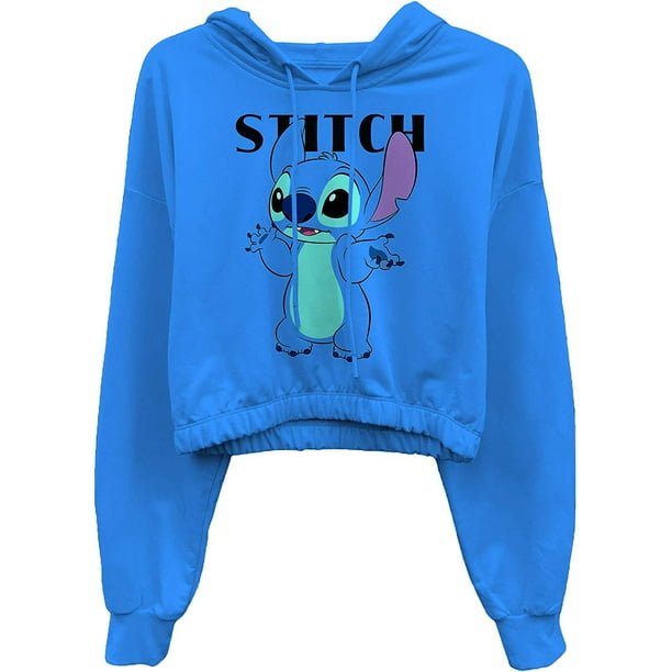 Disney Ladies Lilo and Stitch Sweatshirt Ladies Classic Lilo and Stitch Oversized Raglan