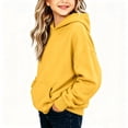 thumbnail image 6 of RYRJJ Girls Boys Hooded Sweatshirts Kids Fall Trendy Pullover Casual Long Sleeve Hoodies Cute Oversized Pocket Sweatshirt Tops, 6 of 9