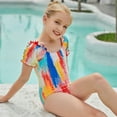 thumbnail image 2 of Uccdo Girls One-Piece Swimsuit Bikini Suit Kids Beach Swimming Bathing Suit Swimwear 7-11Y, 2 of 5