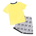 thumbnail image 5 of Gubotare Boys Pajamas Shorts Set Soft Warm Cotton Short Sleeve Snug-Fit Pajama Sleepwear Daily 11T 12T (Yellow,11-12 Years), 5 of 5