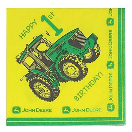 John Deere 1st Birthday Lunch Napkins John Deere Birthday Party