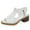 White, variant on VerPetridure High-heeled Sandals for Women Solid Hollow Out Mid Heel Casual Vacation Open Toe Beach Sandals