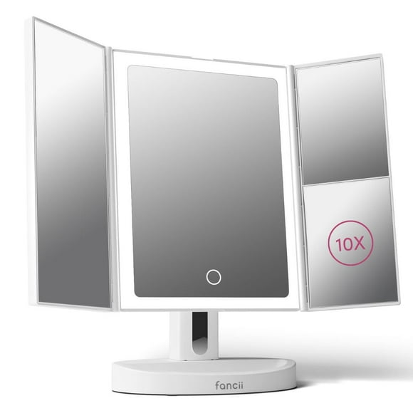 Espejo de maquillaje Vanity Fancii con luz LED recargable 5 y 10 veces