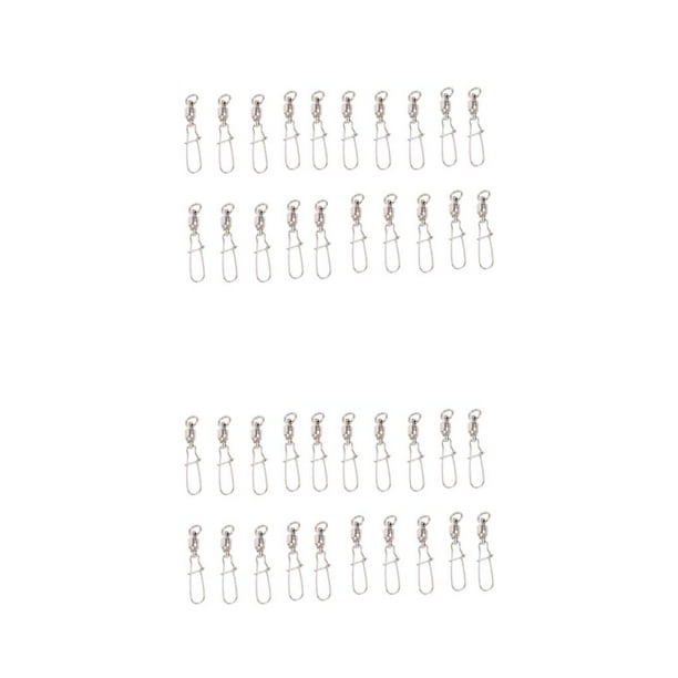 Eslabón giratorio de pesca Kenally 20 unids/set acero inoxidable 6-fuerza 6-fuerza de tracción47kg 2piezas