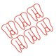 thumbnail image 1 of 100PCS Paper Clips Metal Multifunctional Paper Memo Clip Portable Office Clips for Document Red, 1 of 3