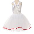 thumbnail image 7 of REDARER Girls Christmas Candy Cane Tutu Dress Set with Candy Bow Headband and Striped Socks Kids Sequin Tulle Outfit for Xmas Party Stage Show Holiday Costume,8-9 Years, 7 of 7