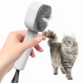 thumbnail image 3 of Spray Comb Hair Removal Brush for Cats & Dogs, White, 3 of 12