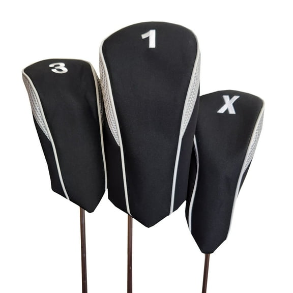 Hi-Tech Contour Head Covers - Set of 3 (Driver, 3 Wood, Fairway Wood)