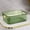 Green#2911🍹, variant on Transparent Acrylic Storage Basket | Multi-Purpose Organizer Box for Snacks Cosmetics Cabinet Pantry Bathroom Laundry Room | White Green | 23x16x9cm | 1 Piece | Durable Plastic Storage Container