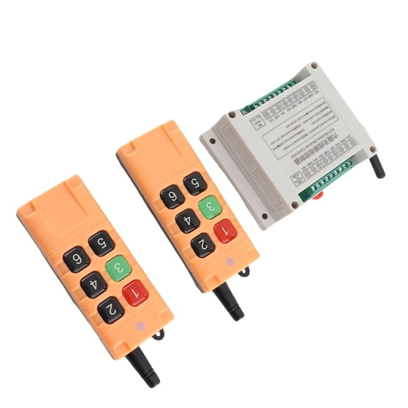 Controlador Inalámbrico De 6 Canales, Receptor De Transmisor De Radio Teclas Impermeables 433MHz Menos Interferencia DC12V Para Ventana De Puerta Eléctrica