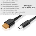 thumbnail image 4 of USB-C Tipo-C A XT60 Cable de Carga PD 100W 20V/5A Cable de Carga para la Herramienta-Cargador Kitrc M7 M6 M6D M8S, Panel Solar., 4 of 5