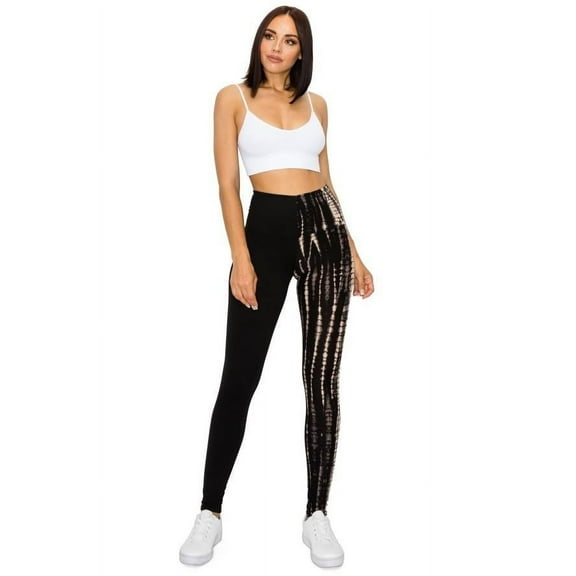 Spliced 5-inch Long Yoga Style Banded Lined Knit Legging With High Waist