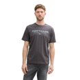 thumbnail image 2 of TOM TAILOR Camiseta para hombre - camiseta estampada, cuello redondo, corte recto, algodón Gris 2XL (XX-Large), 2 of 6