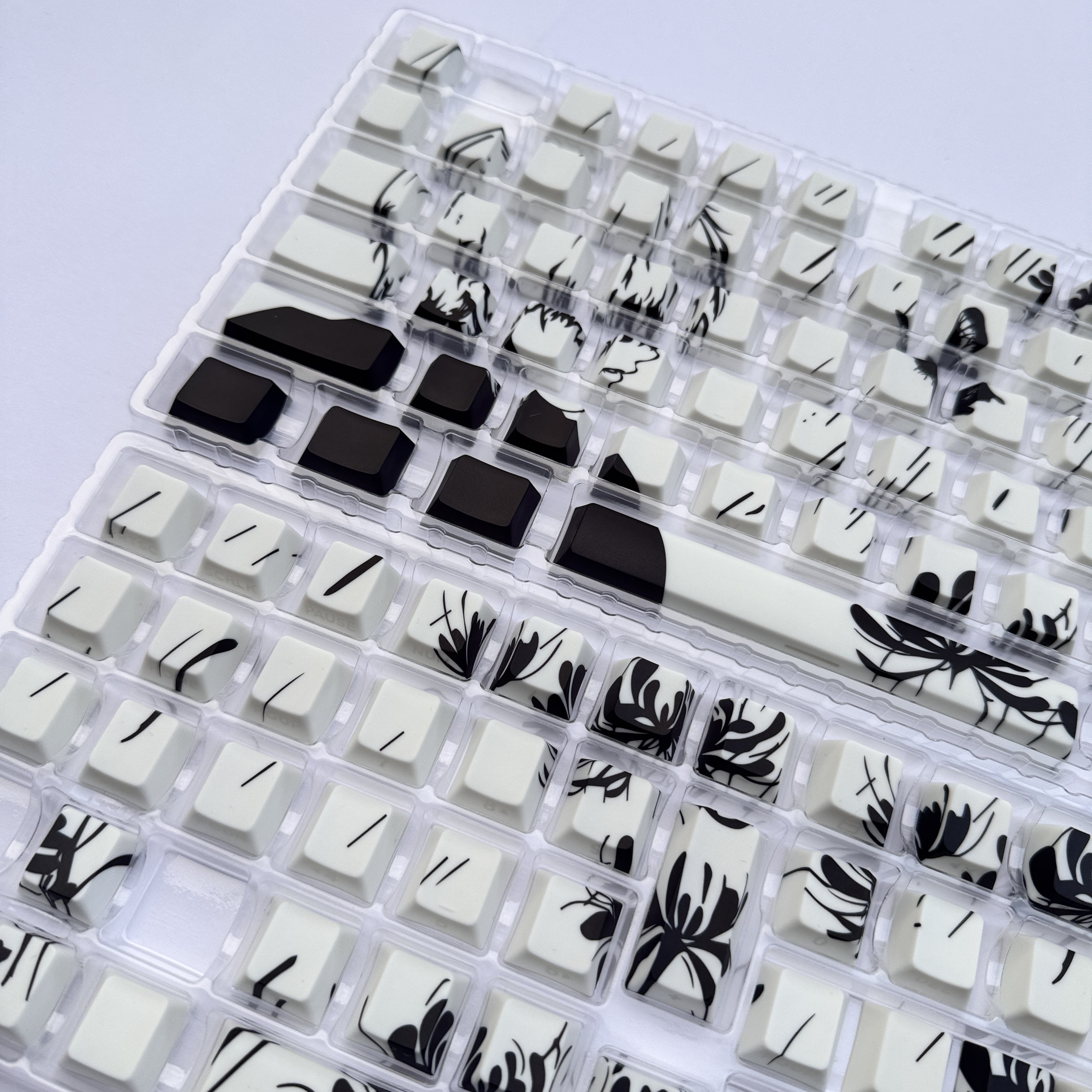 WenShao Tokyo Ghoul - Themed Keycap Set - Jinmu Yan Design | PBT Material with 5 - Sided Dye - Sublimation | Cherry - Profile, Side - Printed & Backlit | Compatible with MCHOSE Ace60