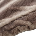 thumbnail image 2 of Grason Oak Brown Stripes Faux Fur Throw Blanket, 2 of 7