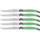 thumbnail image 1 of Cuchillos Corte Superior Alto Filo LaguioleGreen 5 pzas 23 cm Verde Acero Inoxidable Cuchillo para carne., 1 of 3